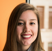 Victoria Lawson, CFO e líder de empresa de trading financeiro, em retrato